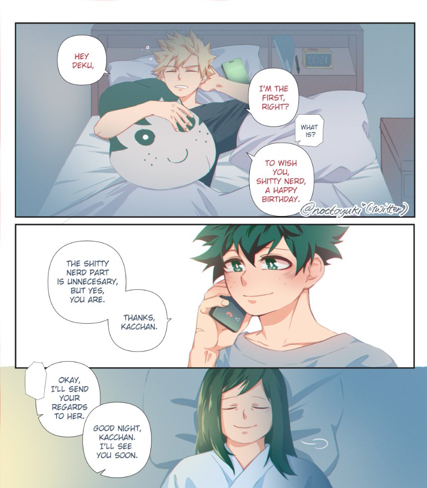 #bkdk #ktdk

2 days to Izuku's Day! 

Deku: "Not everything is a competition, Kacchan."
Kacchan: "Oh but that's where you're wrong." 