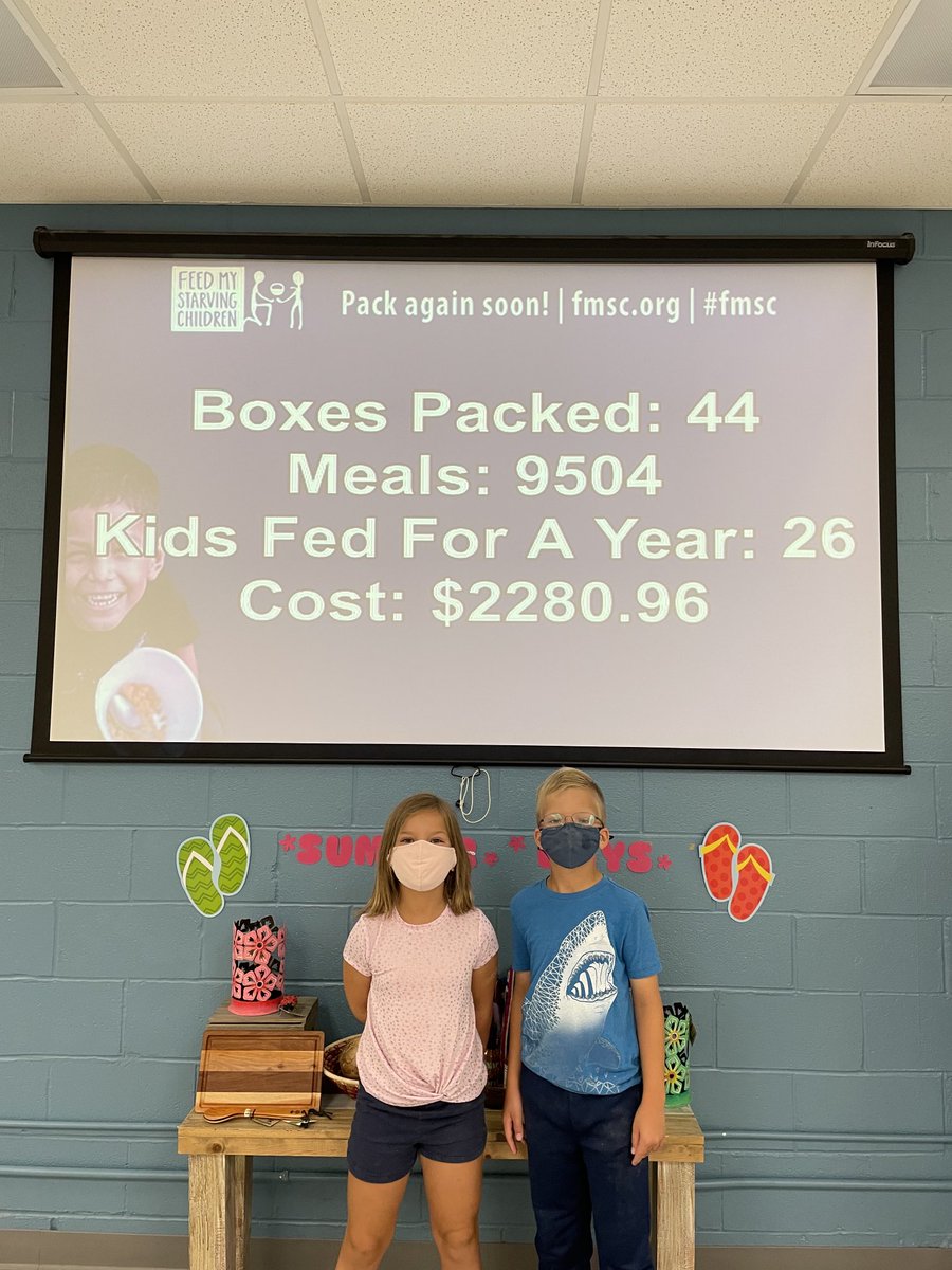 Great morning packing meals at feed my starving children in Libertyville