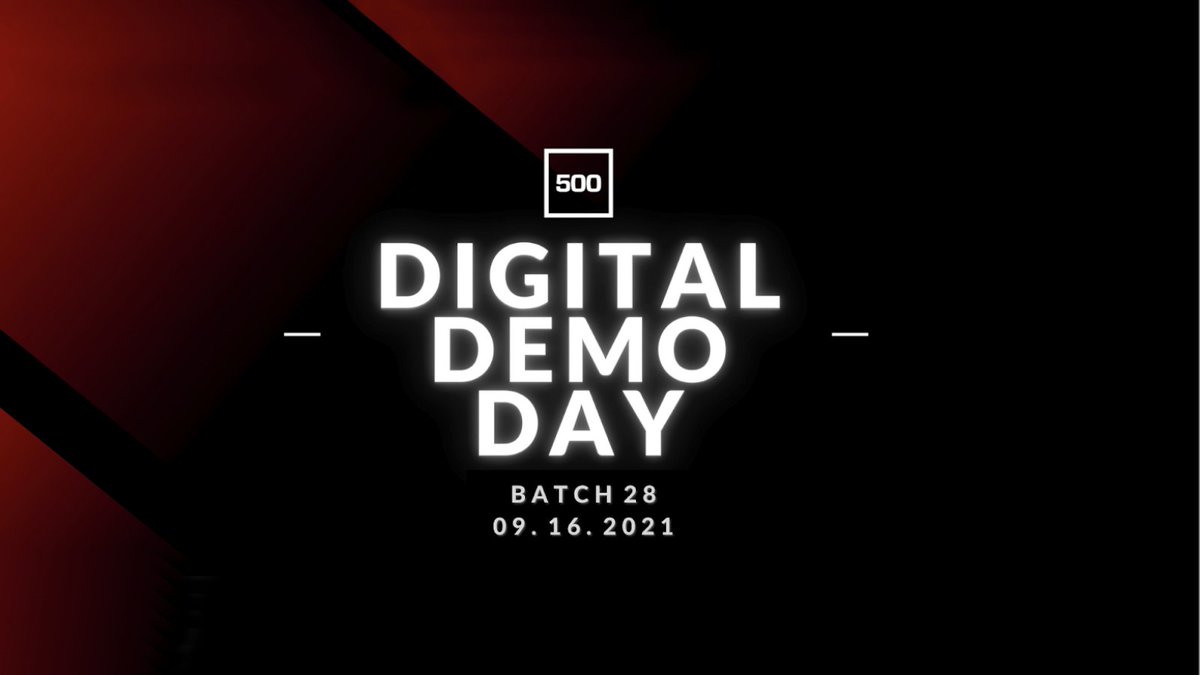 500GlobalVC's tweet photo. Mark your calendars! 500’s flagship demo day is happening on Thursday, September 16th. Meet and interact with the promising startups of Batch 28 through our exclusive, investor-only space. Stay tuned for more info! https://t.co/D6M1bxZL9r
