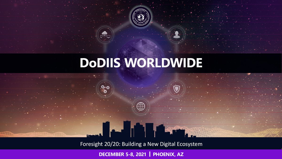DefenseIntel's tweet photo. Registration is now open for the #DoDIIS21 Worldwide Conference! 

Hear from leaders across the Intelligence Community as they share unique insights on this year's theme: "Foresight 20/20: Building a New Digital Ecosystem." Register here: https://t.co/C7IGyt5SvU.  

@DoDIIS_WW https://t.co/LzSwNHnToe