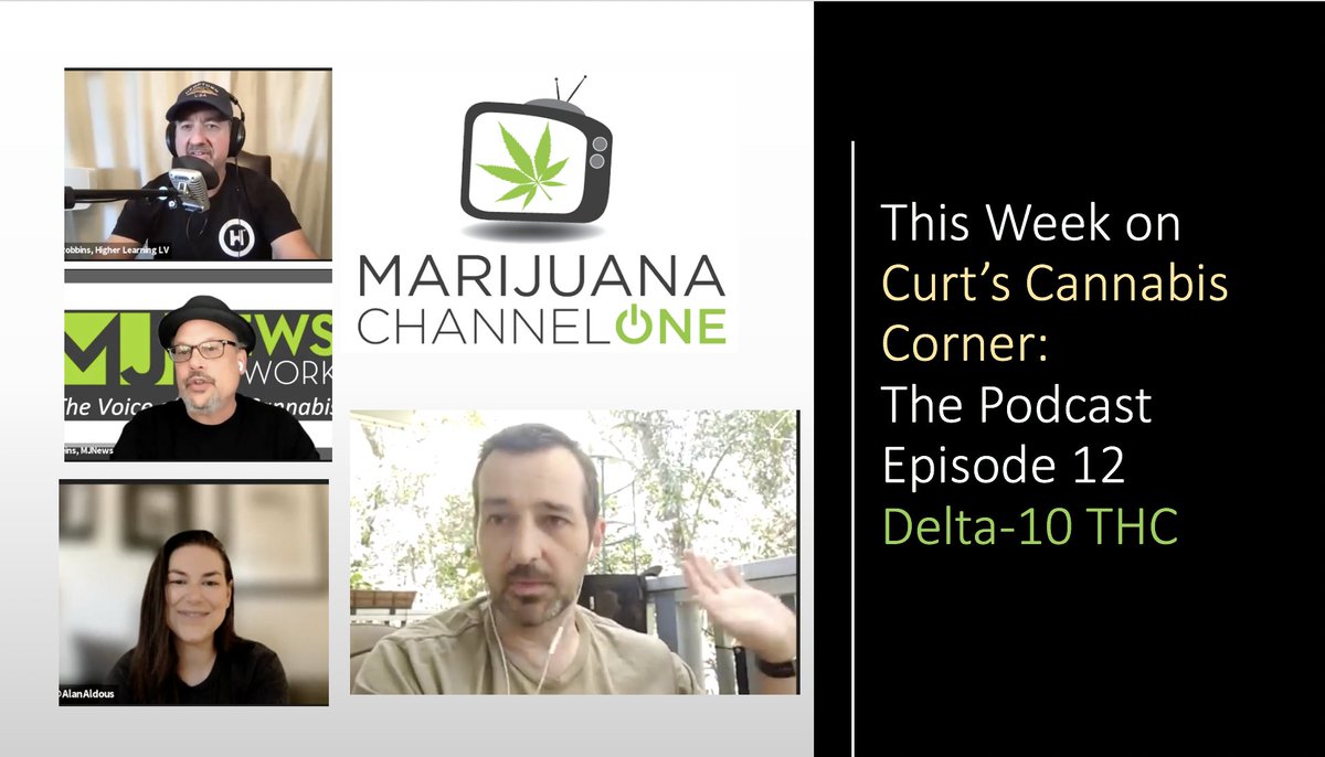 MaryJaneBiz's tweet photo. SEASON ONE FINALE! #CurtsCannabisCorner Ep 12: #Delta10THC (Full Episode 20 Min) https://t.co/OnTqQiKKhC via @YouTube @MJChannelOne @HigherLvtm @RobbinsGroupLLC @AlanaArmstrong @Matt_Grimshaw @davidrheins https://t.co/H9JZt4T6DD
