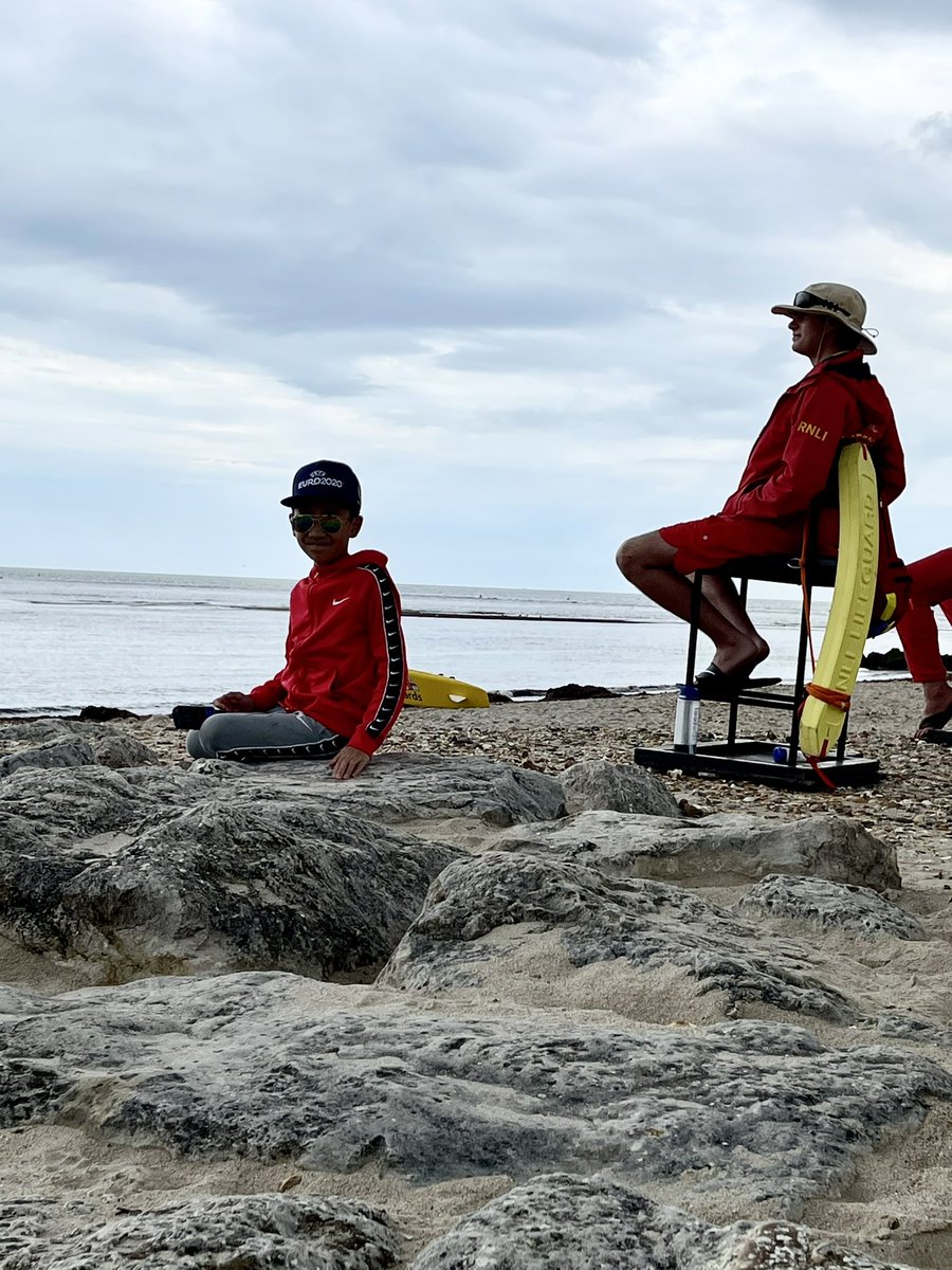 <a href="/RNLI/">RNLI</a> big shout out to #Joe lifeguard #AvonBeach #Dorset who whilst on his watch took at least 30 mins chatting to John aged 11 who ‘when he’s older’ wants to be a #lifeguard the conversation between them was uplifting, with Joe being a wonderful #inspiration to John #welldone