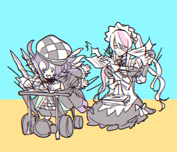 TTCtheX's tweet photo. トロフィム大先生と助手のリドミラ https://t.co/cTpvRQ2iM1