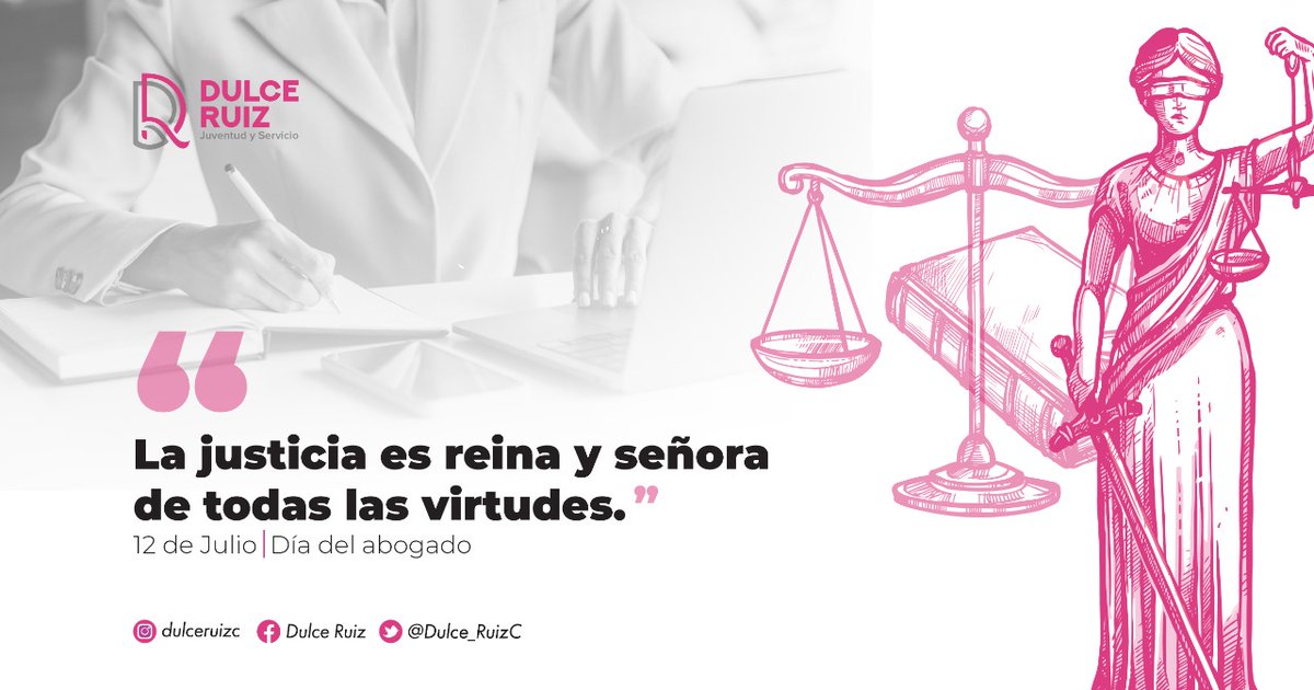 Un fuerte abrazo y mi reconocimiento a su gran labor amigos abogados, siempre ejerciendo la justicia a favor de los derechos de los individuos.
¡Pasen un gran día! #DíaDelAbogado 🖋