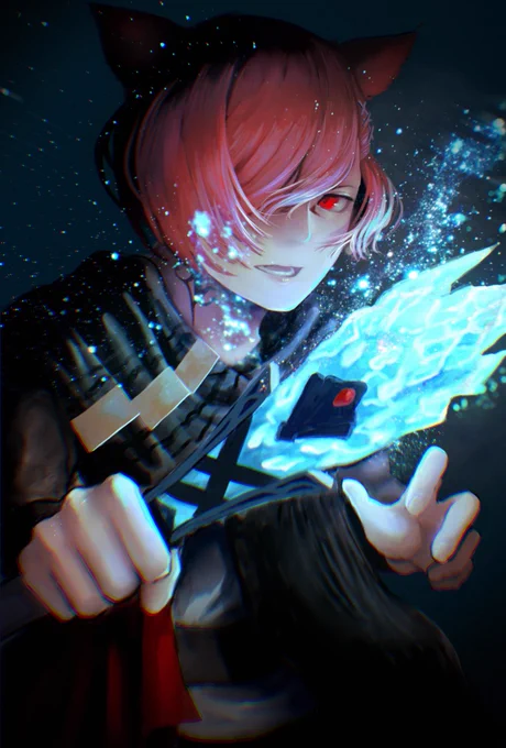 #FF14 #FF14イラスト グラハ描きました!ほめて! 