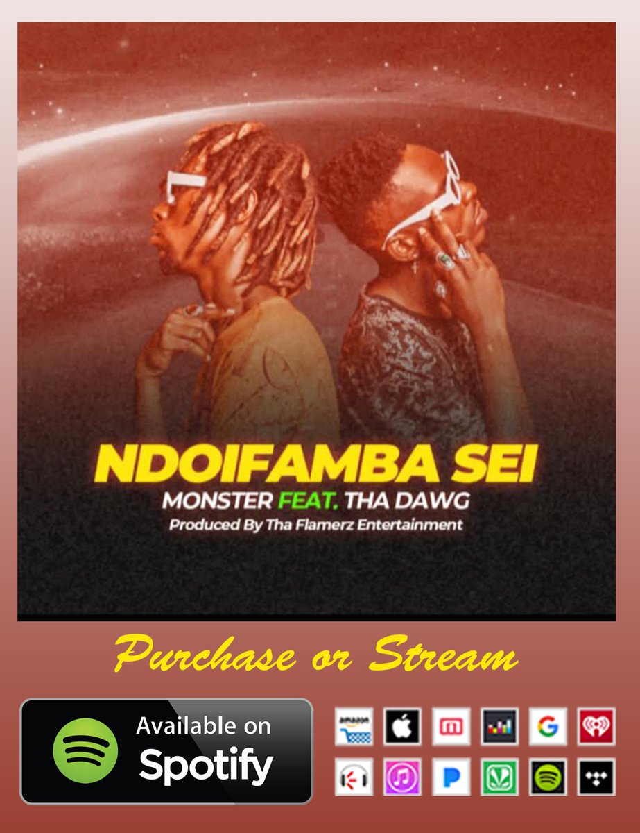 hayb_monster's tweet image. Hi, you can now purchase or stream my track "ndoifamba sei" on any digital platforms that include iTunes, Spotify, Amazon, etc. The official music video is readily available on YouTube.

Purchase or stream &amp;gt;&amp;gt;&amp;gt;distrokid.com/hyperfollow/mo…
Watch on Youtube &amp;gt;&amp;gt;&amp;gt; youtube.com/watch?v=0l6oM3…