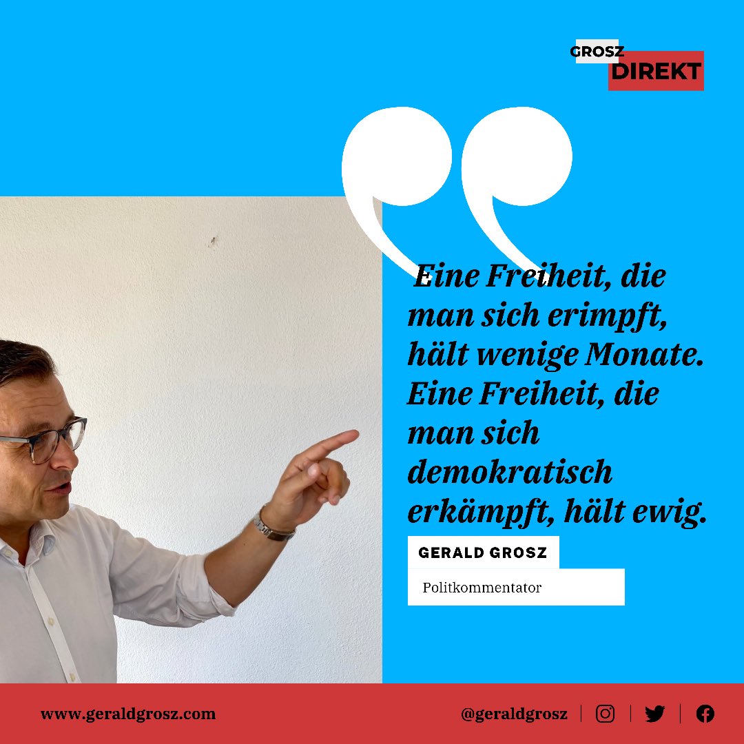 GeraldGrosz's tweet photo. Söder: „Impfung oder Freiheit“. Die wahre Absicht kommt zum Vorschein! Es geht darum, in die persönliche Freiheit des Menschen einzugreifen. Eine Freiheit, die man sich erimpft, hält wenige Monate. Eine Freiheit, die man sich demokratisch erkämpft, hält ewig. https://t.co/wFMg0NYu3E