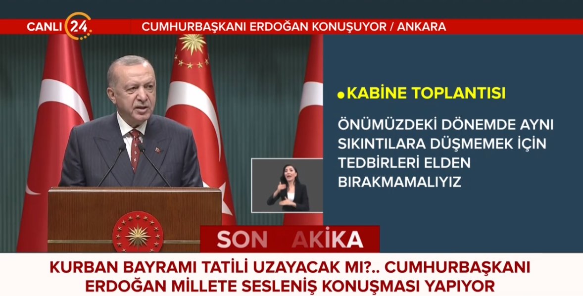 A Thread From Stargazete Canli Cumhurbaskani Erdogan Kabine Toplantisinin Ardindan Millete Sesleniyor Https Bit Ly 3ebonap
