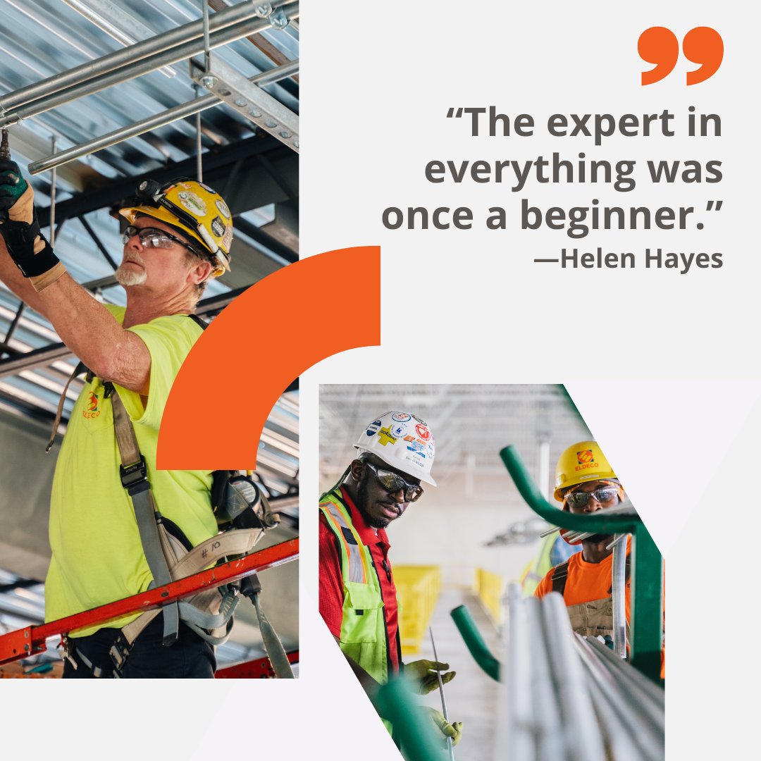 EldecoInc's tweet photo. Whether you’re a seasoned professional or just starting out, hard work will get you where you want to be. #MotivationMonday https://t.co/C1K92siFn6
