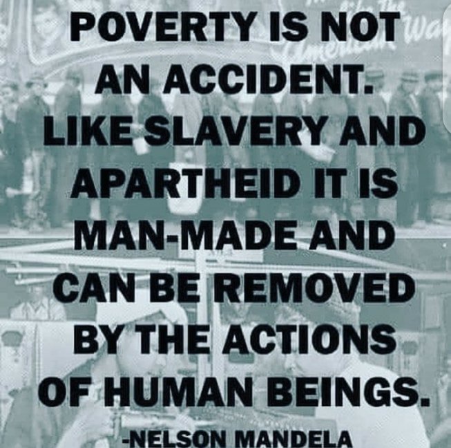 °
Poverty is not an accident...it is man-made and can be removed. ~mandela
#SouthAfricaIsBurning