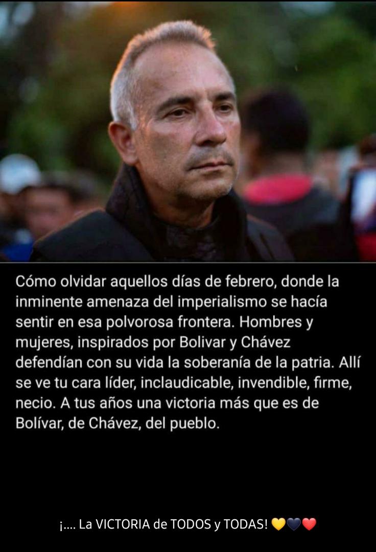 Recordar es vivir!  Muchos hablan hoy, pero donde han estado cuando hay que defender la patria? Yo les diré donde:

1- algunos en sus casas y hoy aparecen como aladin.

2- Y otros hemos estado en la primera línea de batalla como por ejemplo <a href="/FreddyBernal/">Freddy Bernal</a>