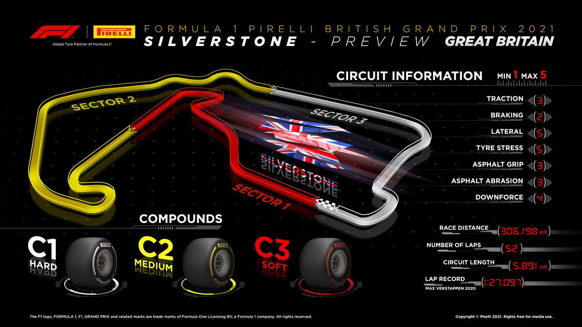 pirellisport's tweet photo. Welcome back to Silverstone! Here's what you need to know as we sprint towards another #F1 race! https://t.co/SCoLOwj2Iz
#Fit4F1 🇬🇧#BritishGP https://t.co/SY6bNAJAaC