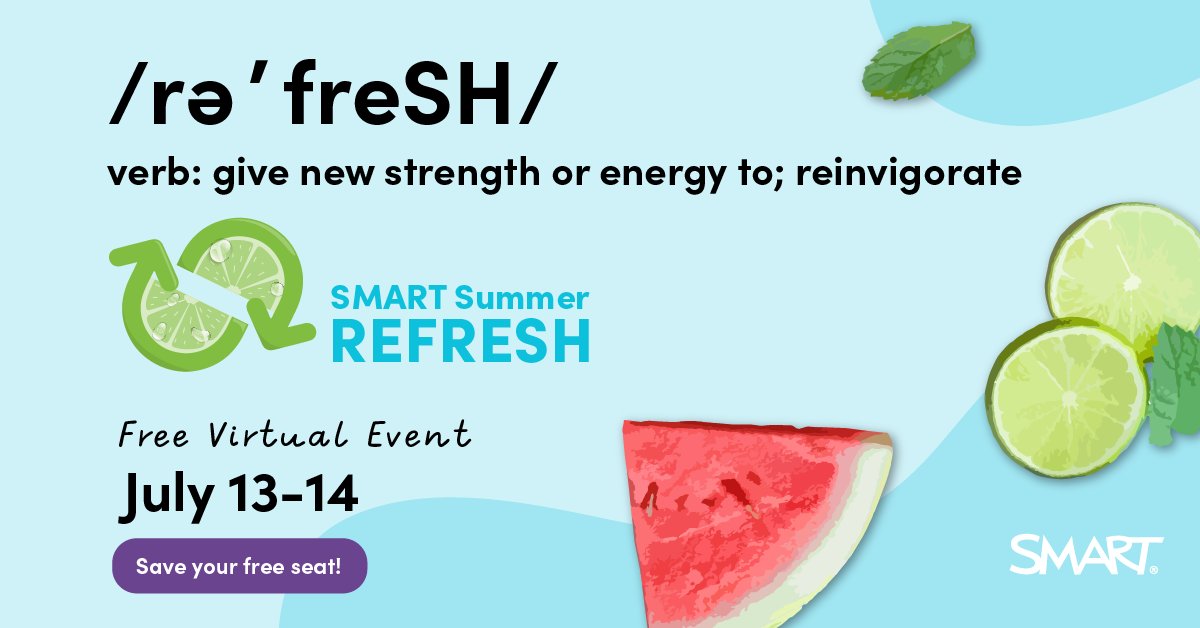 This week is @SMART_tech's #EduRefresh, featuring some amazing Catalyst friends like <a href="/CharlePeck/">Charle Peck, LCSW, M.Ed. 🎤 Keynote Speaker</a> &amp; <a href="/ayesis/">Ayesis Clay</a>! Grab a spot for this totally free event now: hubs.ly/H0R_xWp0