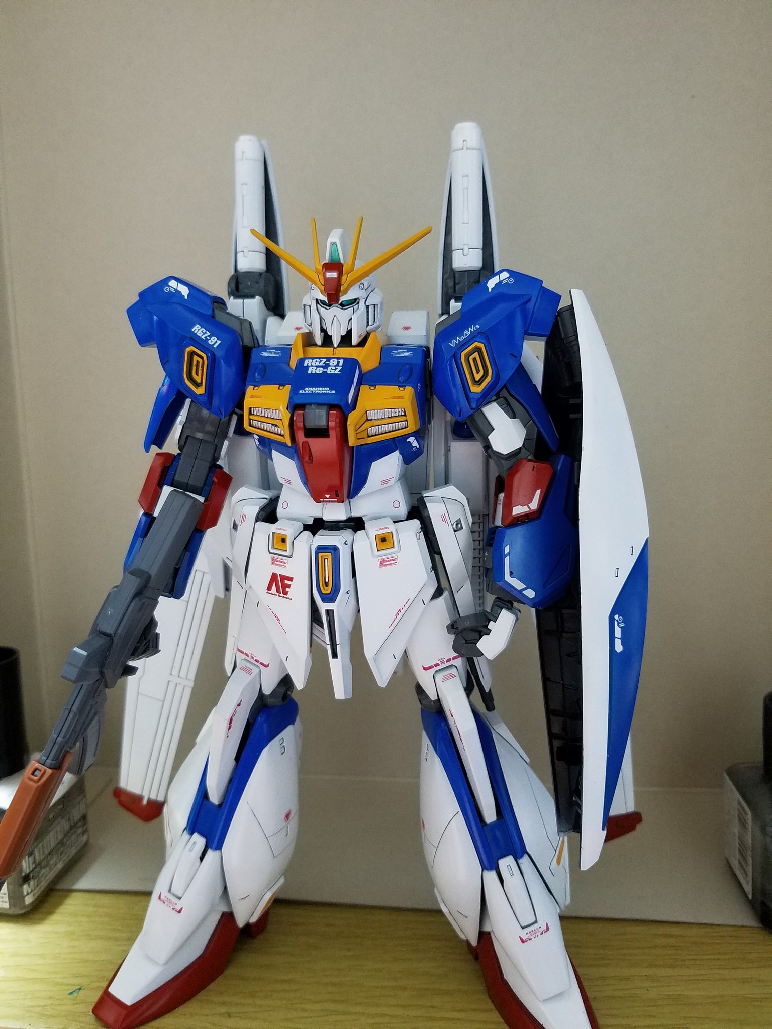 完成品 ガンプラ MGリガズィカスタム カミーユ・ビダン専用機