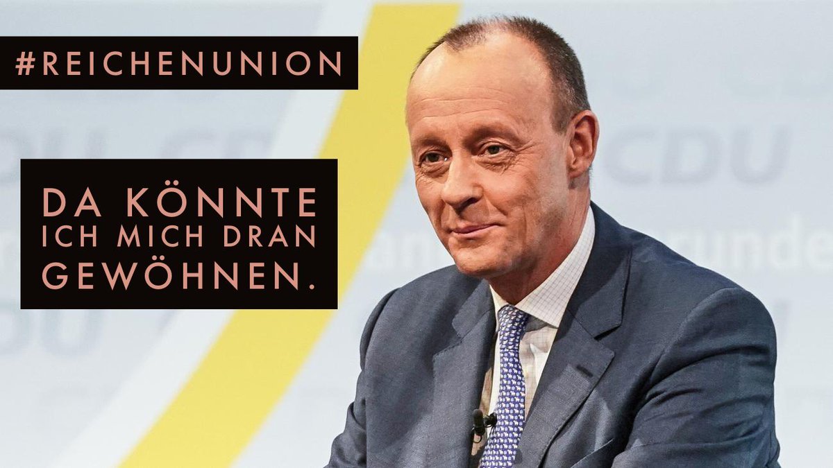 Tweetstorm #ReichenUnion jetzt

Wie dreist kann man Öffentlichkeit ins Gesicht lügen? #LaschetLügt: Ja

„keine Steuererleichterungen“ - im #ReichenUnion Wahlprogramm stehen 50 Milliarden Steuererleichterungen für Spitzenverdiener &amp; Unternehmen

Sharepics dazu von <a href="/OrangeUtane/">Hempling</a>