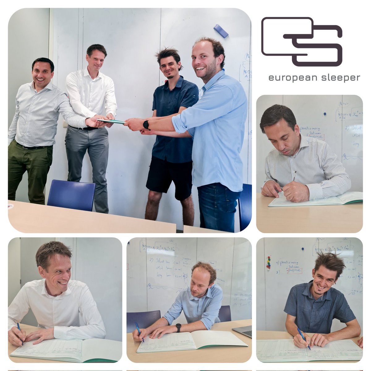 Moonlight_Expr's tweet photo. Het is officieel!  De documenten van de samenwerking van @Moonlight_Expr  zijn officieel ondertekend en wij gaan verder als @EuropeanSlpr! 
De eerste route van Brussel naar Praag via Amsterdam en Berlijn wordt in april 2022 gelanceerd! #nighttrain #nachttrein #traindenuit https://t.co/LXwkvJMSz2