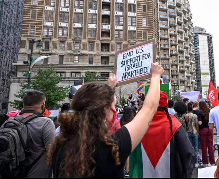 Photos | Pro-Palestine activists in Philadelphia raise their voices in solidarity with the Palestinian people and their struggle for freedom, yesterday.
#FreePalestine