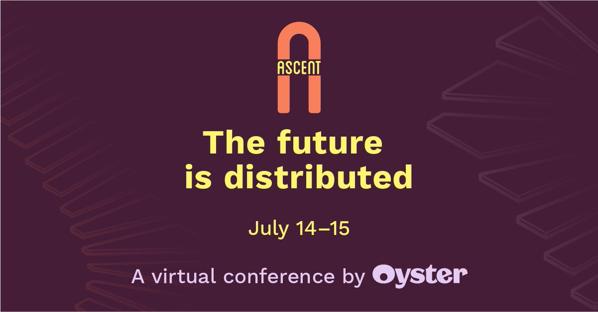 HeyOyster's tweet image. Who is Ascent for? 🤔

Follow thread 👇

#distributedwork #futureofwork #opportunities #leadership #remotework #ascent21