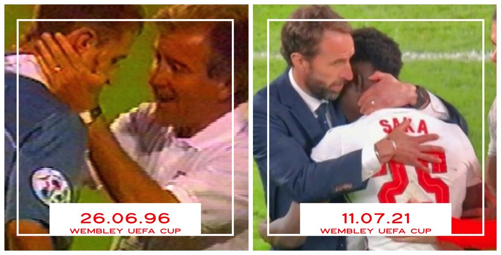 Quaerentia's tweet photo. just love @petegreig juxtaposition of images; speaks so loudly. 25 years btw student learning from failure to mentor coaching next gen. #garethsouthgate shows true #LEADERSHIP - illus. that while gifting important, character and wisdom CRUCIAL. #FailureNotTheEnd https://t.co/QwjajW1wTt