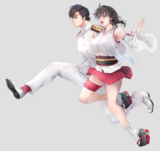 冴羽提督と山城 #艦これ #艦隊これくしょん #山城 #冴羽獠 #シティーハンター https://t.co/ex1BSvry1A 