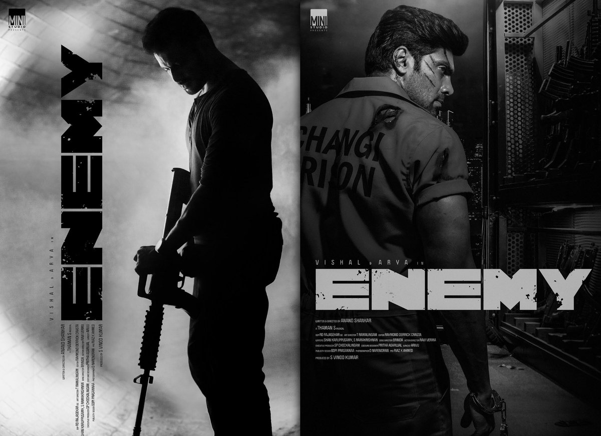 VISHAL_SFC's tweet photo. Actor @VishalKOfficial sir &amp; Actor @arya_offl Brother starring #Enemy is set to complete it full shoot today. @anandshank @mirnaliniravi @vinod_offl @Mini_StudioOffl
@MusicThaman @HariKr_official @VISHAL_SFC
#Vishal30 #Arya32 https://t.co/diV8w3cnhZ