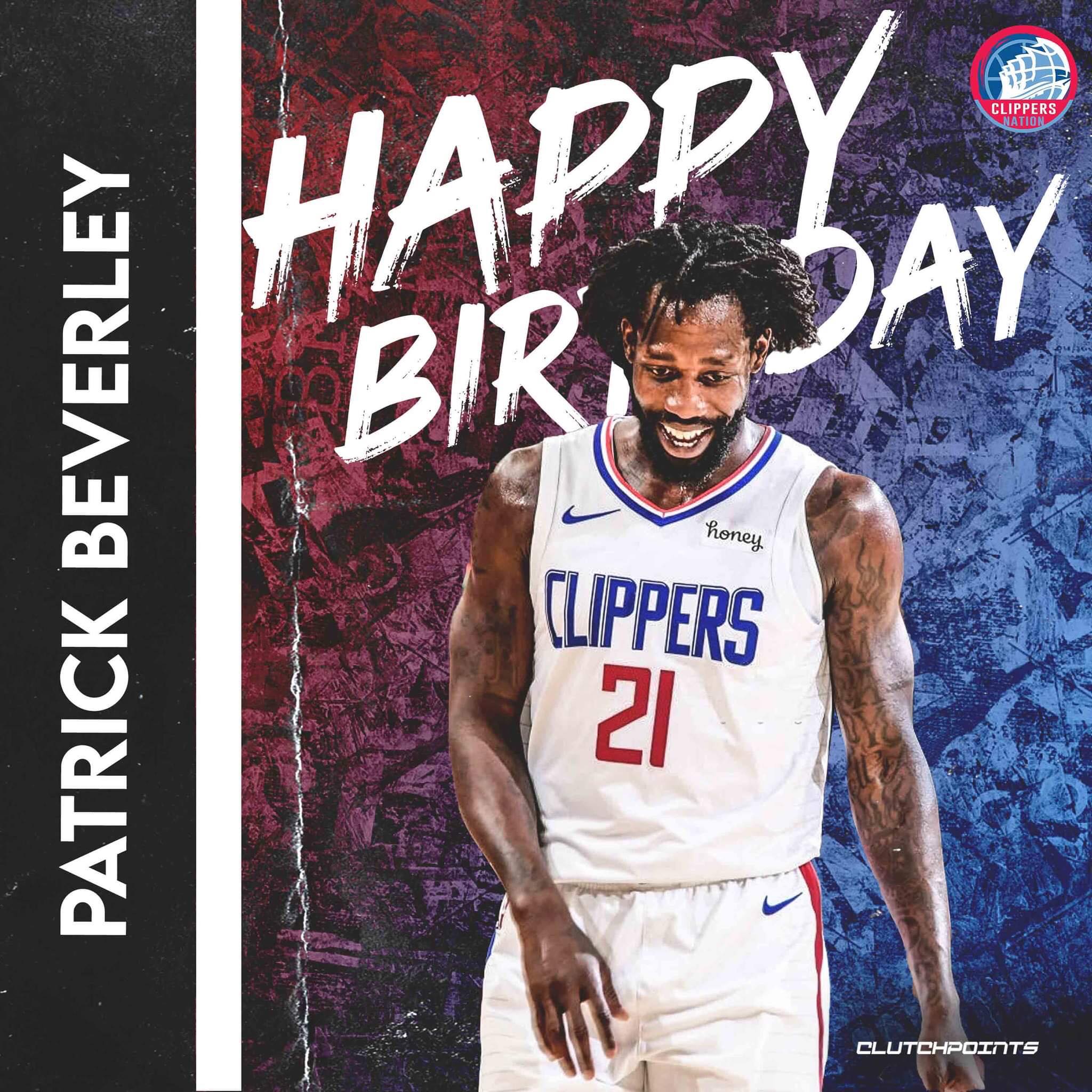 Join Clippers Nation in wishing Patrick Beverley a happy 33rd birthday!  