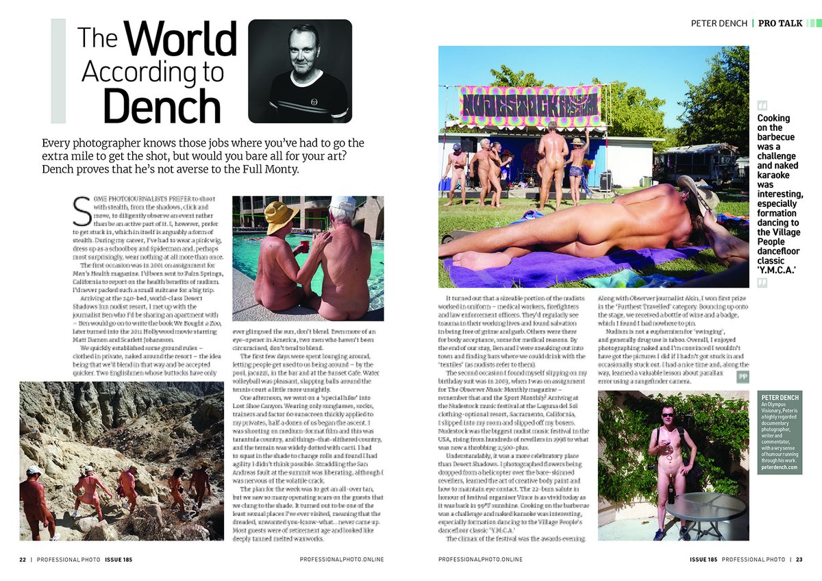 peterdench's tweet photo. For the latest @pro_photo_mag (issue 185) instalment of The World According to Dench #TWATD I talk about going that extra inch on assignment #outnow https://t.co/QNxYiYHViE