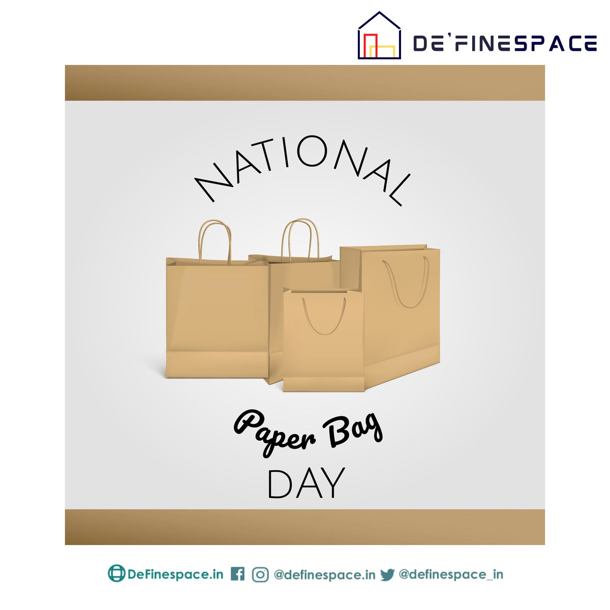 definespace_in's tweet photo. Happy National Paper Bag Day 👍
#paper #paperbags #paperbagday #paperbagday2021 #nationalpaperbagday2021 #nationalpaperbagday #paperbag #definespace #definespaceinteriors #interiors #interiordesign #interiordecor #interiordesigner #kitchen #home #modularkitchen #bedroom #luxury https://t.co/ZZlFhu61E5