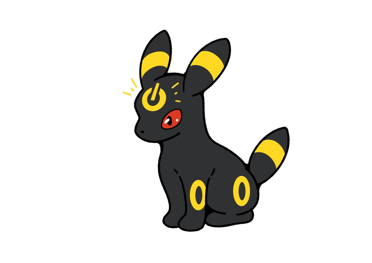 umbreon no humans solo pokemon (creature) white background notice lines red eyes simple background  illustration images