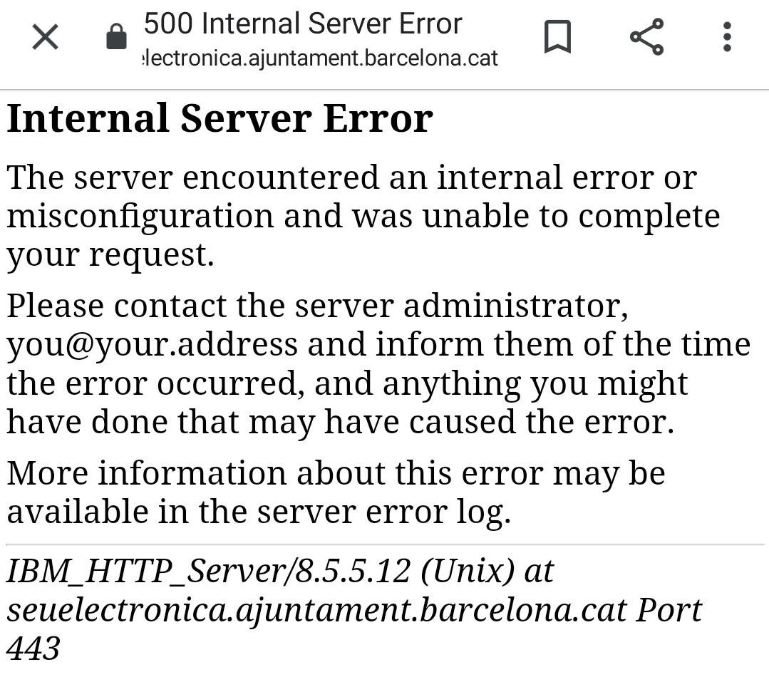 mcalvera01's tweet photo. @barcelona_010 El trámite para dar de alta un recién nacido en el padrón, parece estar caído. Sabéis cuándo estará activo de nuevo? https://t.co/gYQNNXr4xL