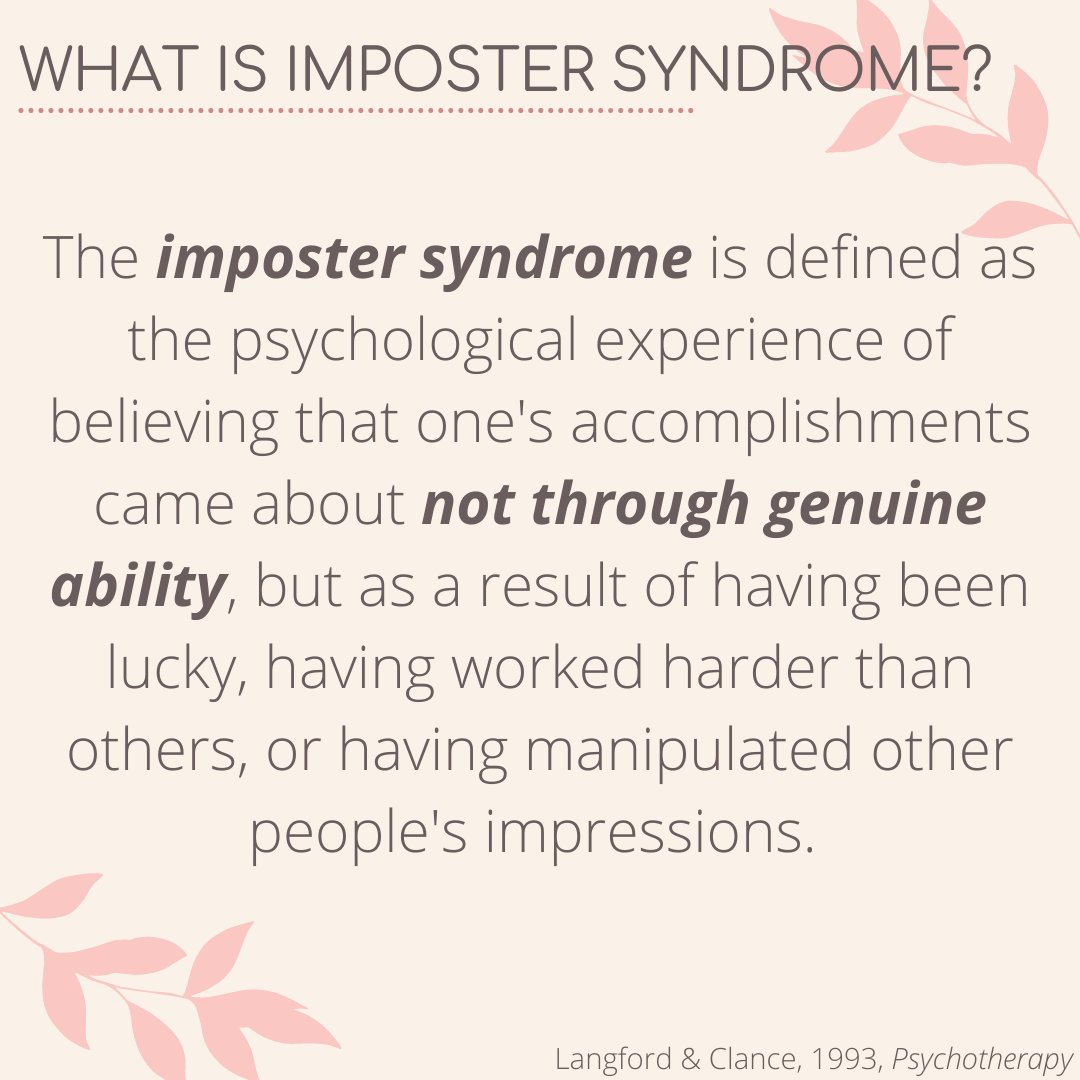 mindfulsci_tue's tweet photo. This month we want to discuss imposter syndrome with you! What is it? Who experiences it? How can we manage it and own our successes?π§ π¬ #mindfulscience #mentalhealth #academicmentalhealth #impostersyndrome https://t.co/zNdKcjBMsa