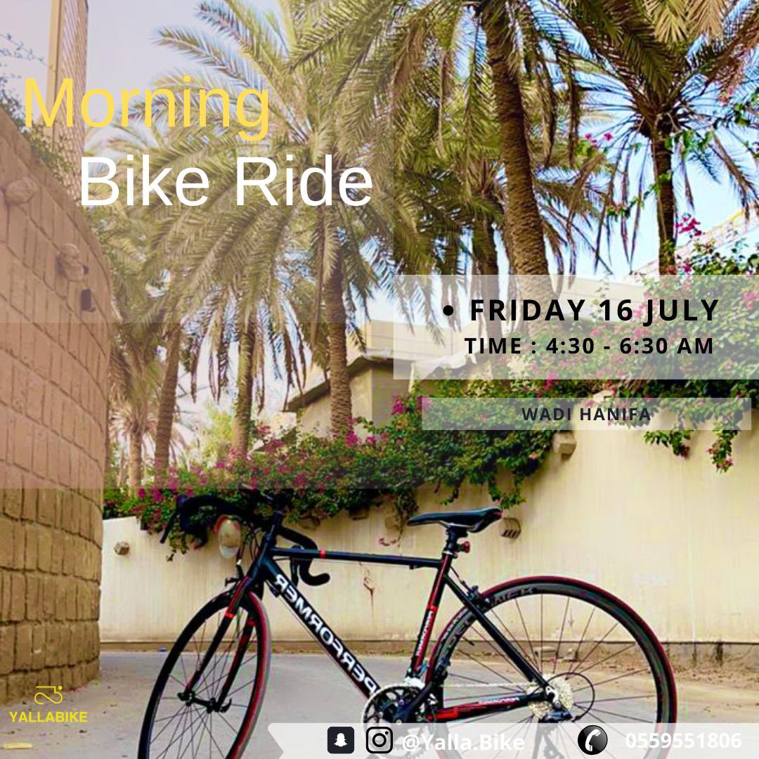 yallabike1's tweet photo. Make sure to join and enjoy the sunrise ⛅️✨.
For more details and registration: link in bio.

احرص على الانضمام بجولة دراجات والاستمتاع بشروق الشمس ⛅️✨.
 لمزيد من التفاصيل والتسجيل: في البايو
#yalla #دراجة #الدرعية #وادي_حنيفة #الرياض https://t.co/gPD1n9t1ro