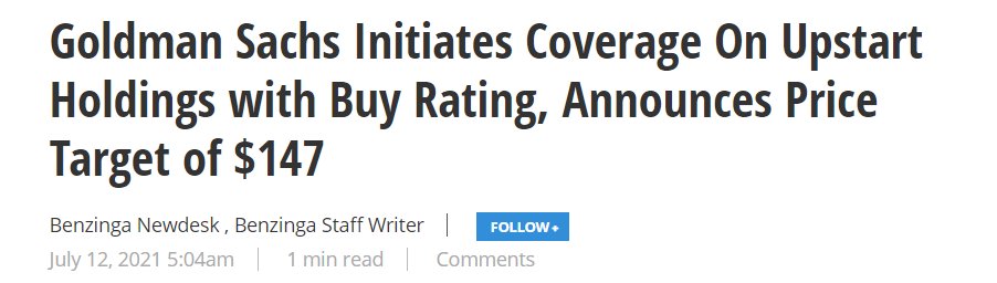 I know our country is burning. For our mental health, lets focus on the markets for an hour or two😥

Upstart shareholders, this is good news hot off the presses🥳

Current share price $120