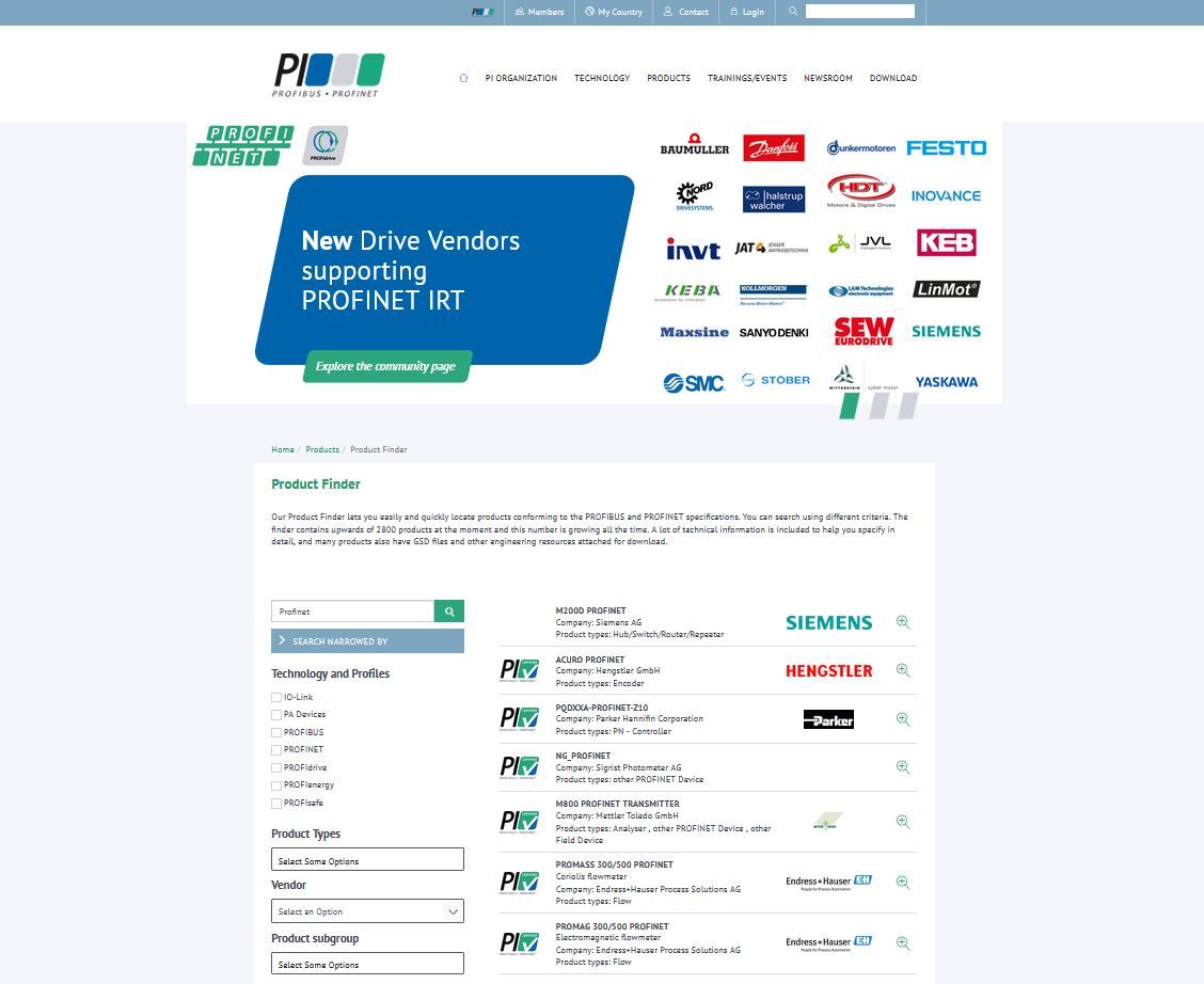 Do you already know our Product Finder ? 🙂 

It lets you easily and quickly locate products conforming to the PROFIBUS and PROFINET specifications and you can search by using different criteria.

Interested? Take a look by clicking here: buff.ly/3AWtFRc