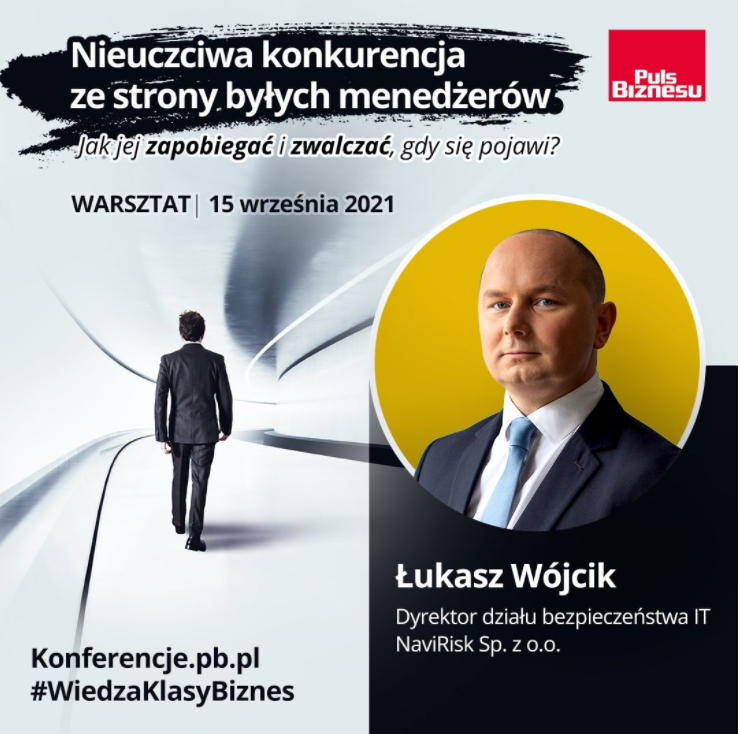 NaviRisk's tweet photo. How to effectively fight against the unfair competition?👉Answers to questions related to computer forensics will be provided by #CyberRisk expert from @NaviRisk during his speech at the online workshop "Unfair competition from former managers". Find more: https://t.co/Ec9pdlaQ50 https://t.co/rIGzmZ4W3F