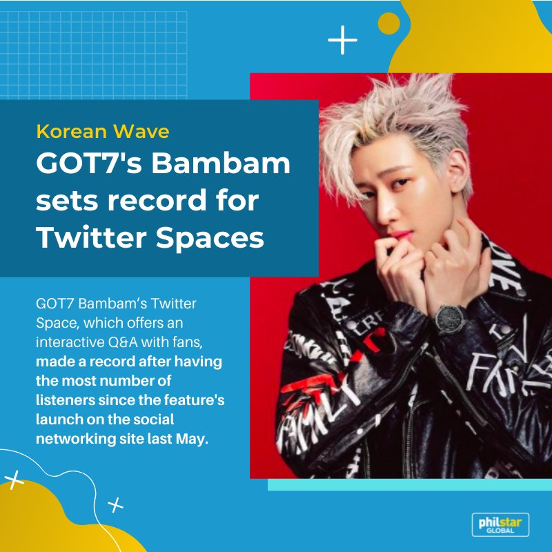 MeMeaw_K's tweet photo. ส��ข. ฟิลิปปินส์ ลงข่าว
Twitter Space ของ GOT7 BamBam ในการถามและตอบกับแฟนๆ ได้ถูกบันทึกไว้ หลังจากที่มีผู้ฟังมากที่สุด ตั้งแต่การเปิดตัวของเครือข่ายสังคมเมื่อเดือนพฤษภาคมที่แล้ว 😍💚
#BamBam  #뱀뱀 #แบมแบม @BamBam1A  @BAMBAMxABYSS #GOT7 @GOT7Official https://t.co/5vfM3G9k6u