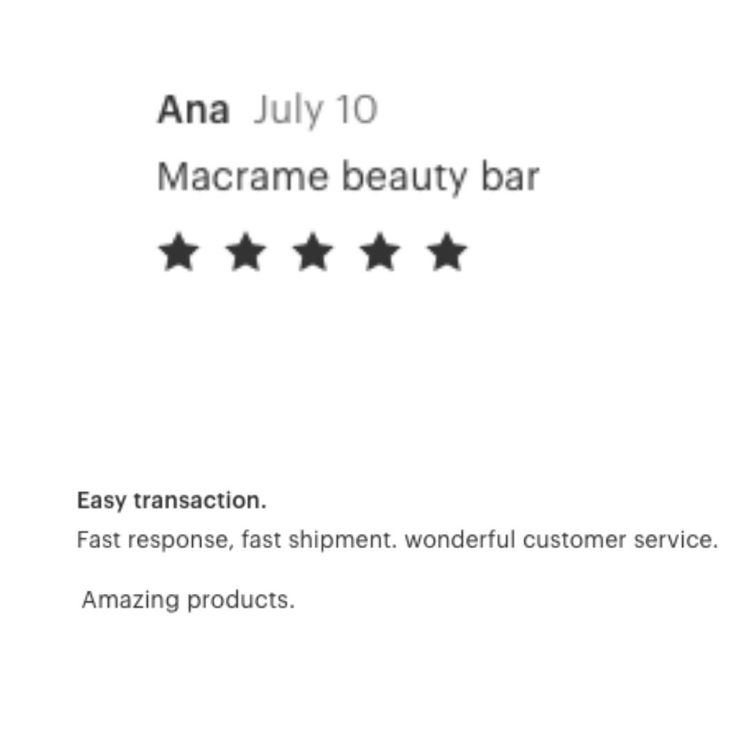 Another 5 star review! ⭐⭐⭐⭐⭐ Thank you Macrame Beauty Bar we love to get feedback on our magical gifts & service! #tootourowntrumpet #madbeauty #macramebeautybar #licensedgifts #gifts #beautyretailer #beautysupplier #skincare #newstockist