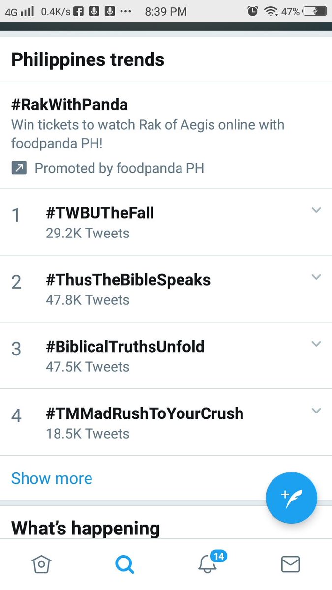 jakerain2003's tweet photo. Trending at No. 1 #TWBUTheFall https://t.co/devwlEDG1P