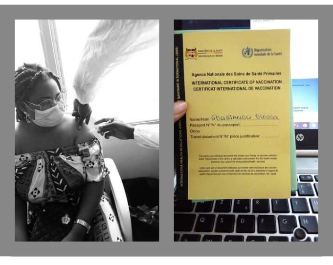 🛑Une personne vaccinée = une vie sauvée 
 🛑Faites-vous vacciner , faites comme moi
             Olivia Goudjanou
#COVID19 #VaccinezVous #Vaccin 
<a href="/ab_benin/">Blogueurs du Bénin</a> <a href="/UNICEF_Benin/">UNICEF Benin</a> <a href="/GNANSOUNOULaur2/">Laurette GNANSOUNOU🇧🇯</a> <a href="/saliaichat/">SALIFOU Aïchatou</a>