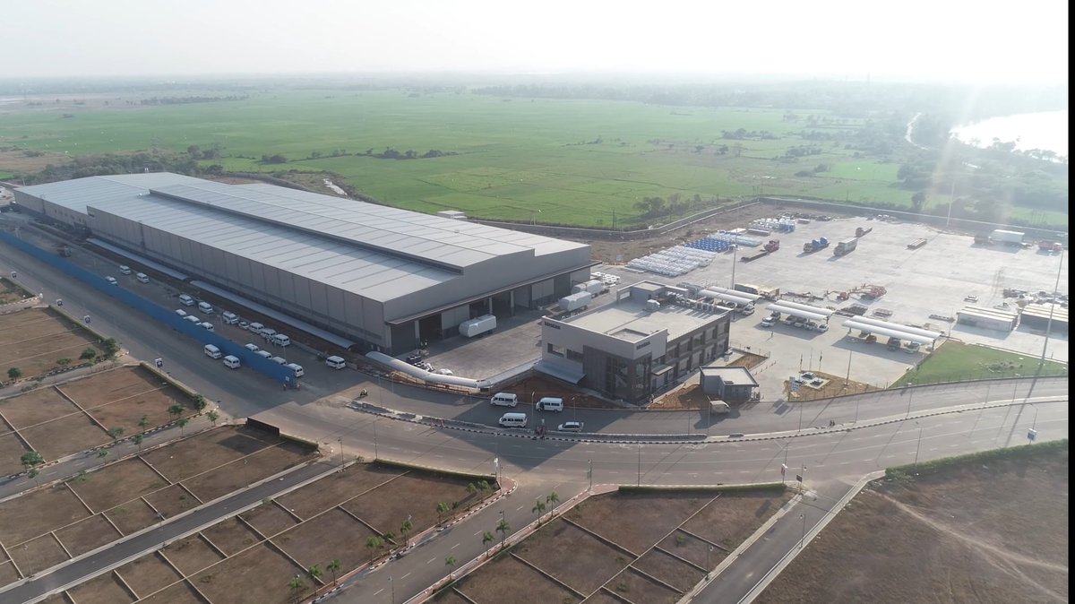 Vestas new facility at Oragadam which was inaugurated in Feb-2021. The