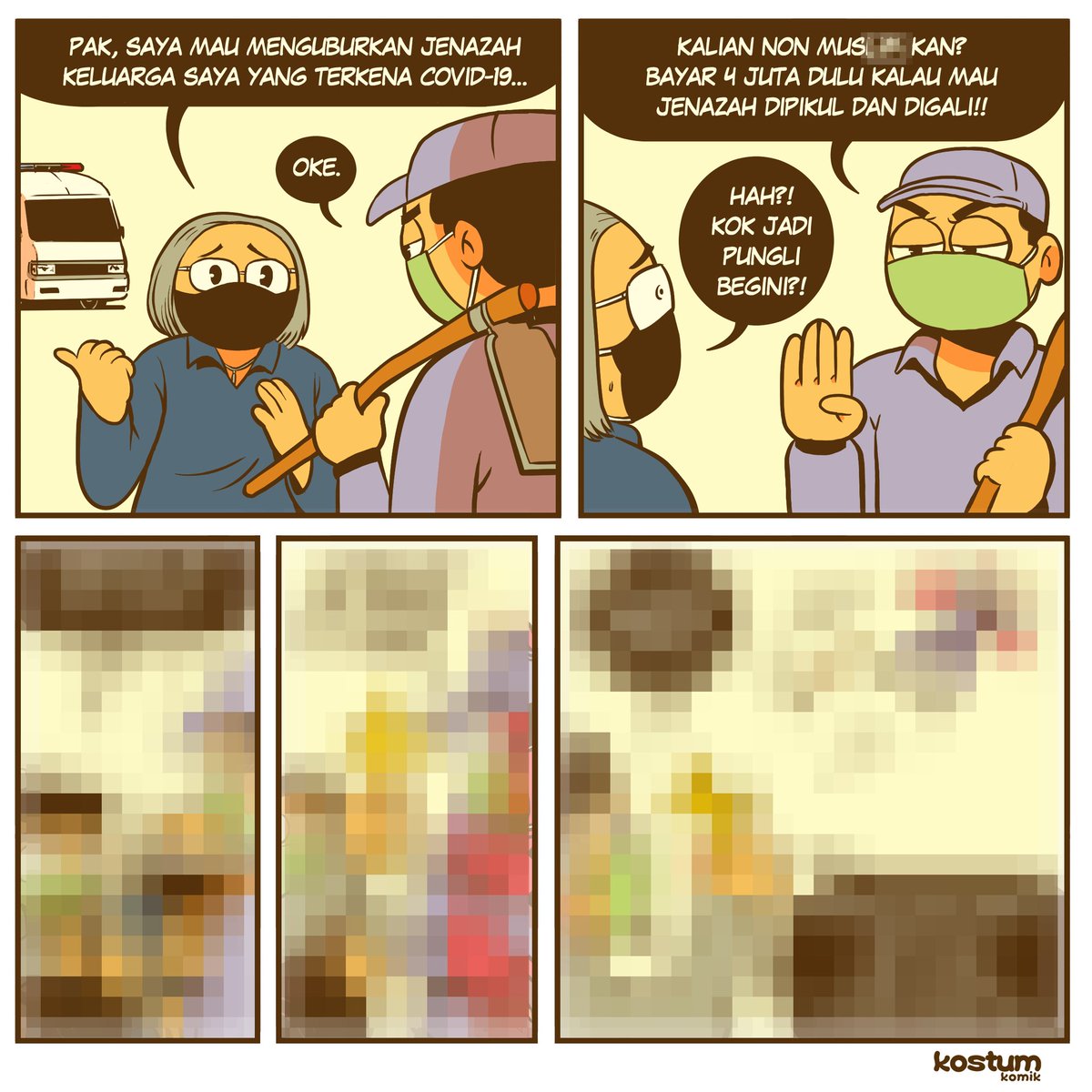 kostumkomik's tweet photo. Edisi khusus. baca selengkapnya di https://t.co/ZMJNTohucL . di karyakarsa situ, bayar 10ribu untuk buka satu komik ini, atau bayar 30ribu untuk berlangganan dan bisa mengakses seluruh komiknya. Pembayaran bisa menggunakan Gopay, OVO, ShopeePay dan lain-lain. https://t.co/s34FwxpoUR