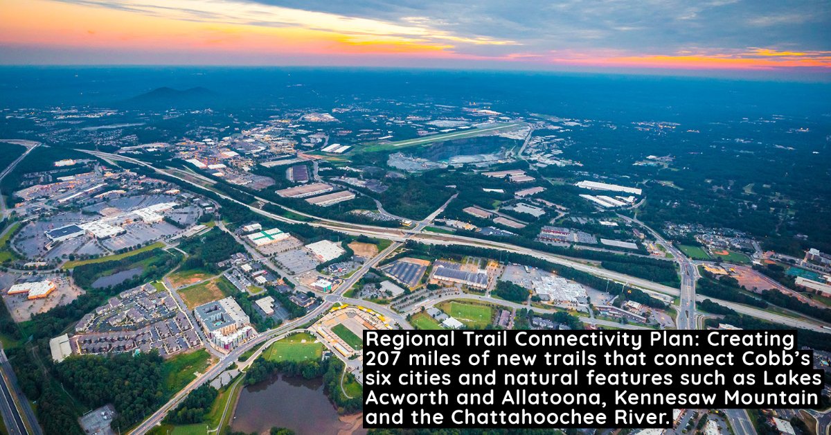 TownCenter_Comm's tweet image. Did you know that our #trailnetwork is part of Cobb County’s Greenways &amp;amp; Trails Master Plan? We’re proud to help pave the way for a safe, interconnected network of trails and #greenspaces.