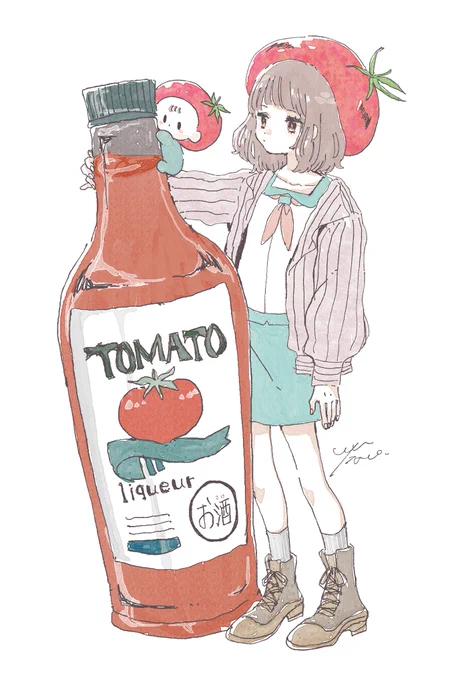 戦う系トマトちゃん🍅🍅🍅
【pickles】【liqueur】【soda】 