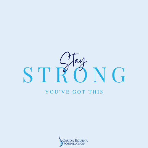 Friendly reminder as you begin your week. You are strong and can tackle whatever is thrown at you this week! 💪

#CES #CEF #CaudaEquinaSyndrome #CaudaEquinaFoundation #CESlife #CESwarrior