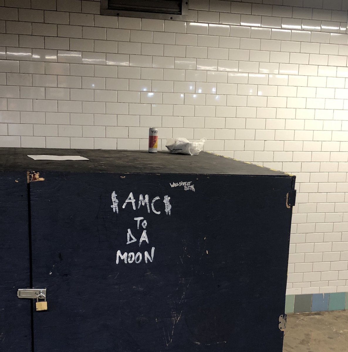 The words of the profits are written on the subway walls.