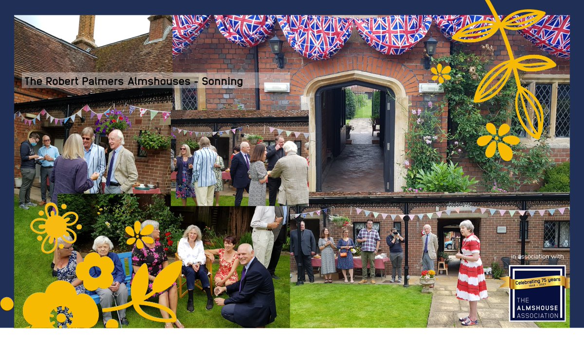 <a href="/theresa_may/">Theresa May</a> &amp; Philip May joined <a href="/NickPhillipsCEO/">Nick Phillips</a>   at The Robert Palmers Almshouses, Sonning.  An active supporter of her local almshouses &amp; <a href="/AlmshouseAssoc/">AlmshouseAssociation</a> we thank Mrs May for her support for the #almshouse movement across the UK. #SupportAlmshouses
almshouses.org/news/double-ce…