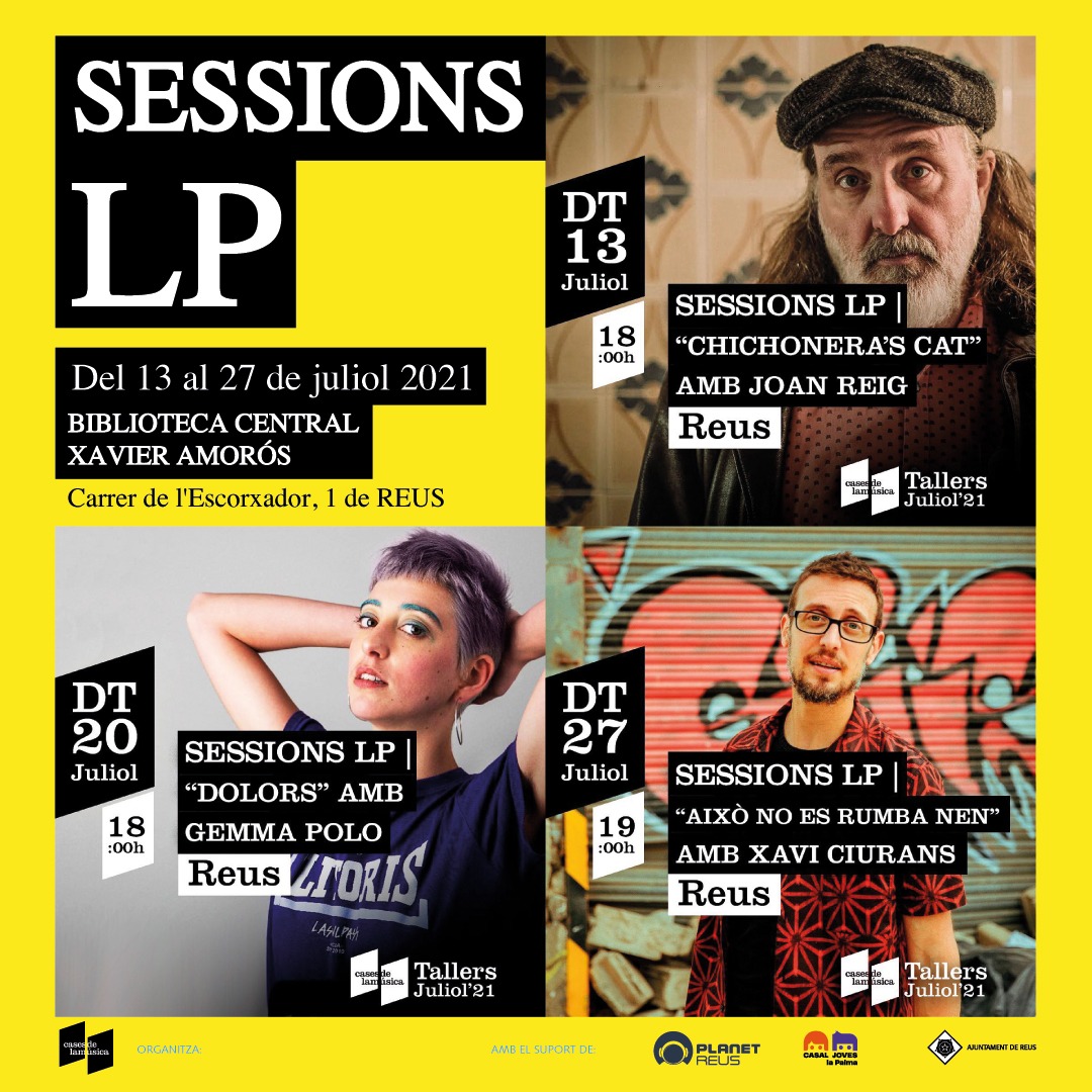 ReusCultura's tweet photo. 📢 El #PlanetReus t'ofereix Sessions LP. Xerrades gratuïtes amb reserva a https://t.co/hp8AJgqDKD
✔️ 13/07 · 18:00h · @joanreig
✔️ 20/07 · 18:00h · @GemmaPolo
✔️ 27/07 · 19:00h · Xavi Ciurans
👉 https://t.co/UKELqGoAXl
#BibliotequesMunicipals @reusjove #CulturaAReus https://t.co/acHlEz3ddl