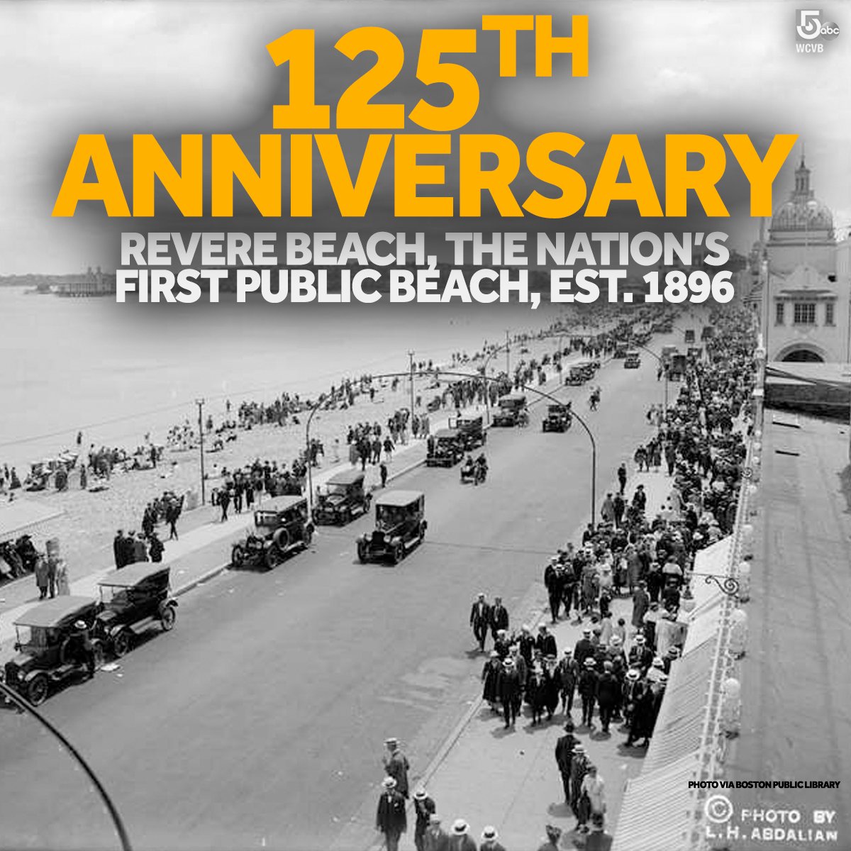 Today we celebrate the 125th anniversary of #RevereBeach, America's first public #beach. Because of the weather, a celebration and fireworks will be delayed until Tuesday. wcvb.com/article/revere…