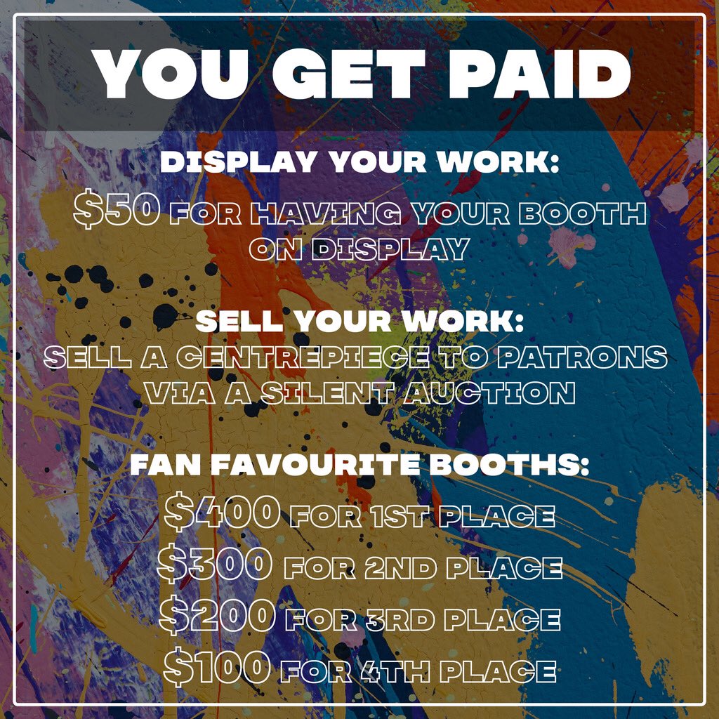 backyardMVMT's tweet photo. Are you an #artist based in the #Toronto area? Sign up for our art gallery and auction taking place this November! 🎨

Cash prizes available! 

For more info and to register, visit https://t.co/9mLYd1YZeC. Deadline to apply is Aug 15! https://t.co/ww8ydd8lfi
