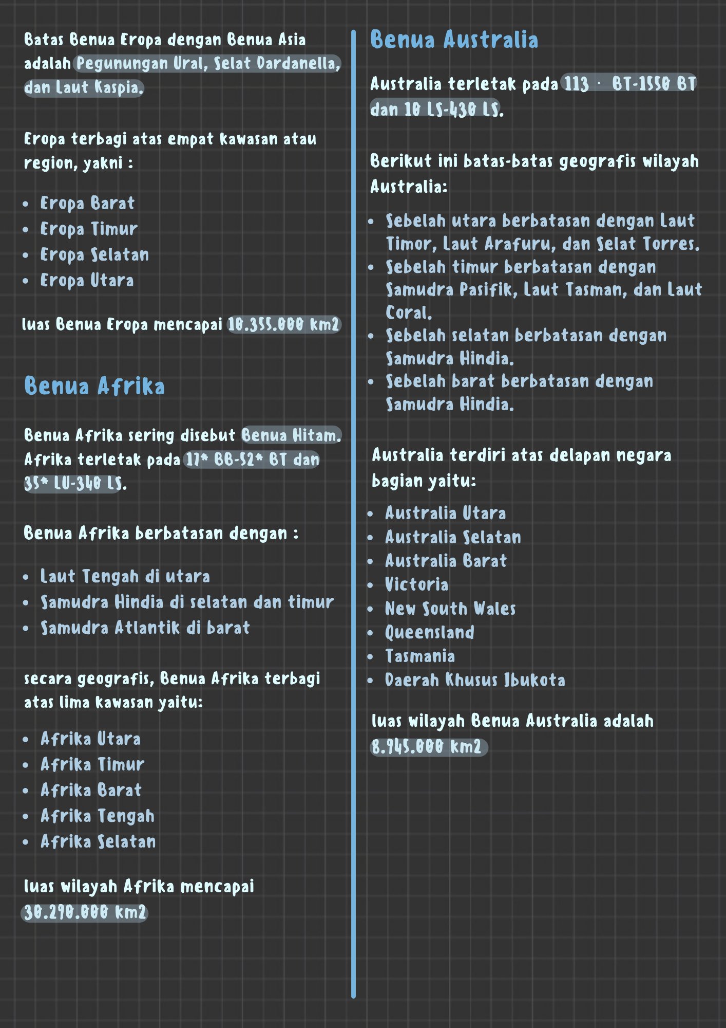 On Twitter Ilmu Pengetahuan Sosial 9 Letak Dan Luas Benua Asia Dan Benua Lain Nya Https T Co Q0jby9dpf7 Twitter